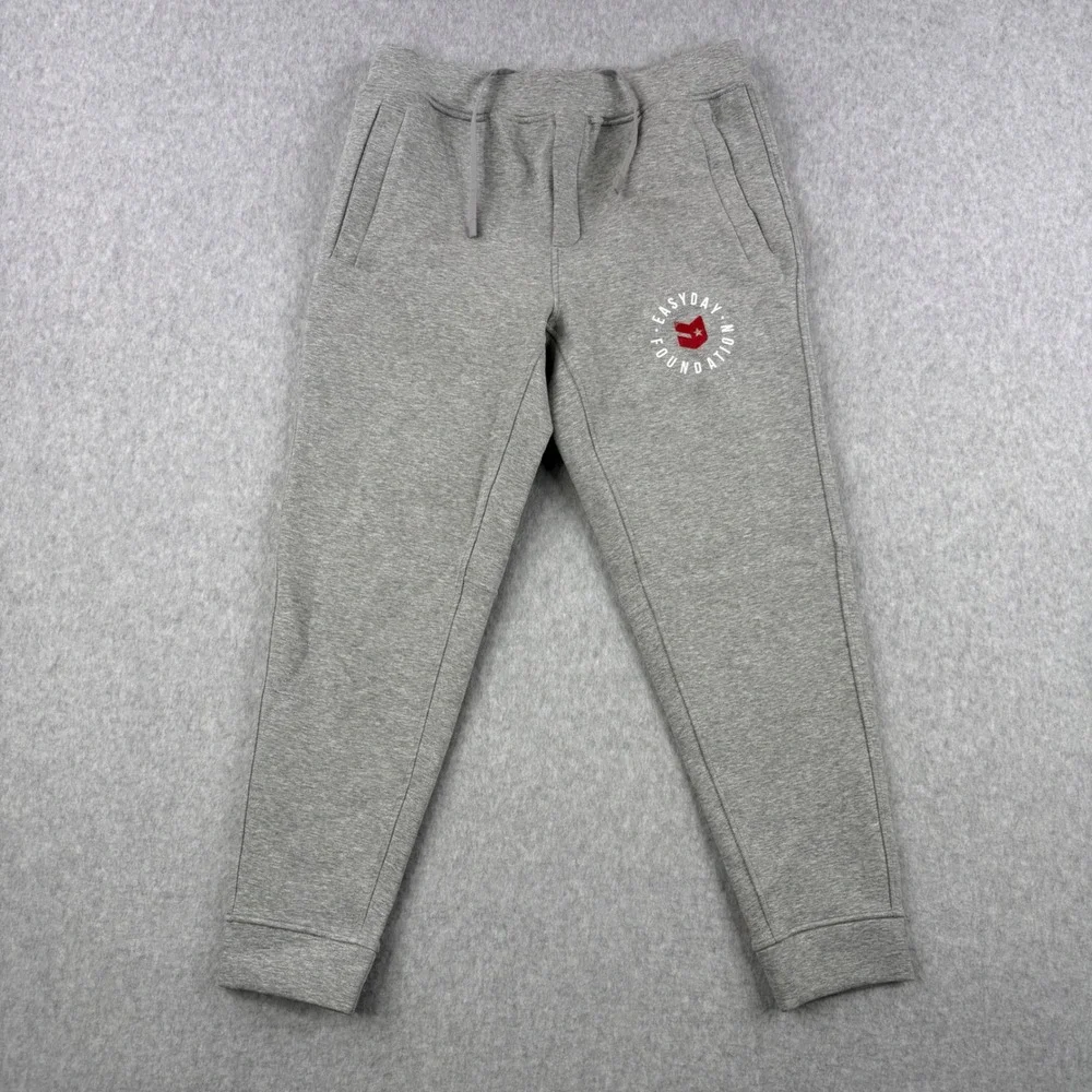 Ten Thousand Joggers Mens Medium Gray Sweatpants Fleece Easy Day Foundation Logo